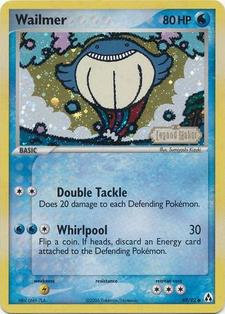 Wailmer (69/92) (Stamped) [EX: Legend Maker] | Total Play