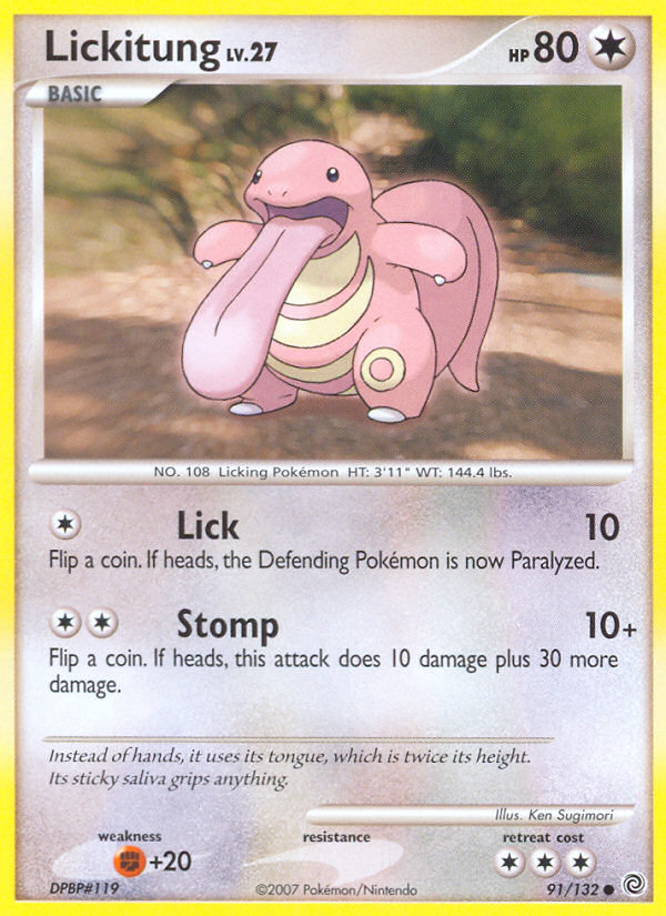 Lickitung (91/132) [Diamond & Pearl: Secret Wonders] | Total Play