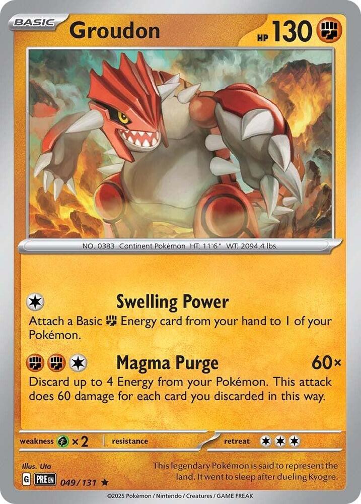 Groudon (049/131) [Scarlet & Violet: Prismatic Evolutions] | Total Play