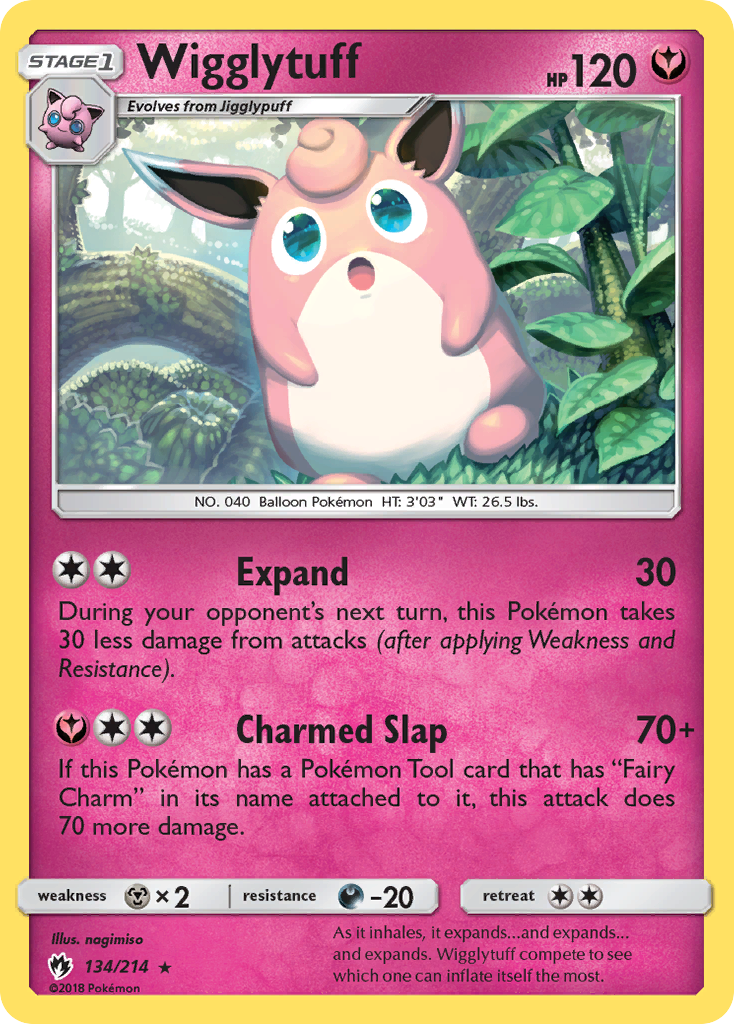 Wigglytuff (134/214) [Sun & Moon: Lost Thunder] | Total Play