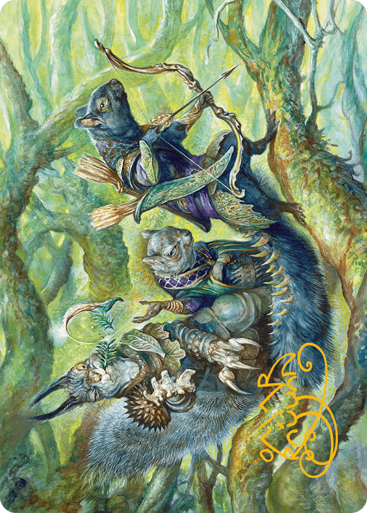 The Odd Acorn Gang Art Card (Gold-Stamped Signature) [Bloomburrow Art Series] | Total Play