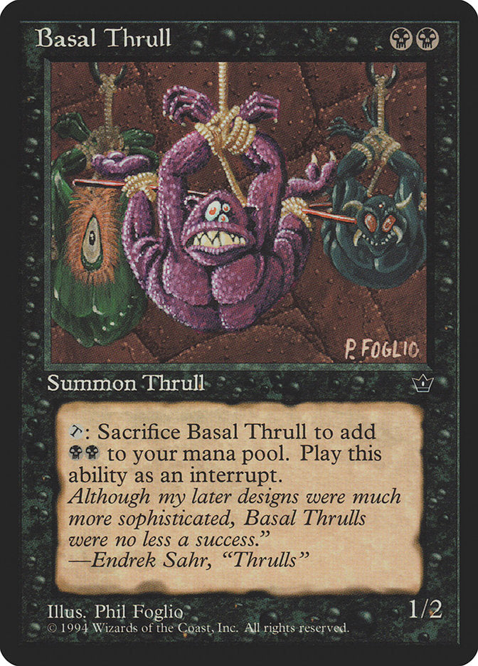 Basal Thrull (Phil Foglio) [Fallen Empires] | Total Play