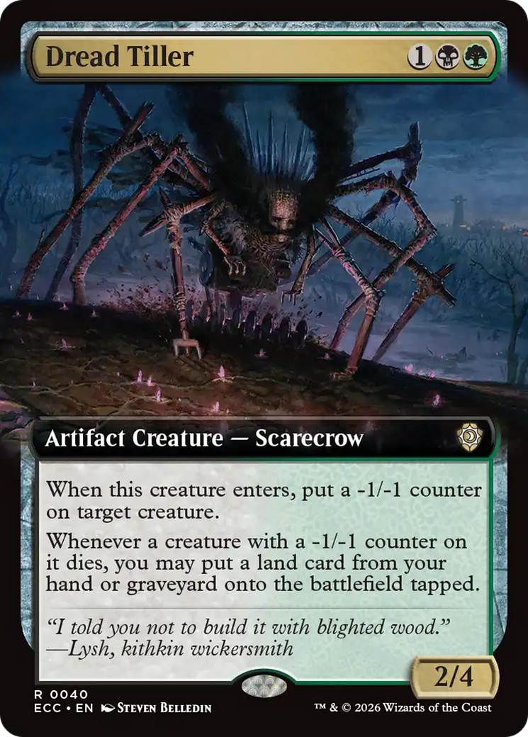 Dread Tiller (Extended Art) [Lorwyn Eclipsed Commander] | Total Play