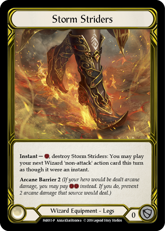 Storm Striders [FAB011-P] (Promo)  1st Edition Cold Foil - Golden | Total Play