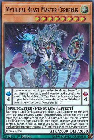Mythical Beast Master Cerberus [FIGA-EN059] Super Rare | Total Play