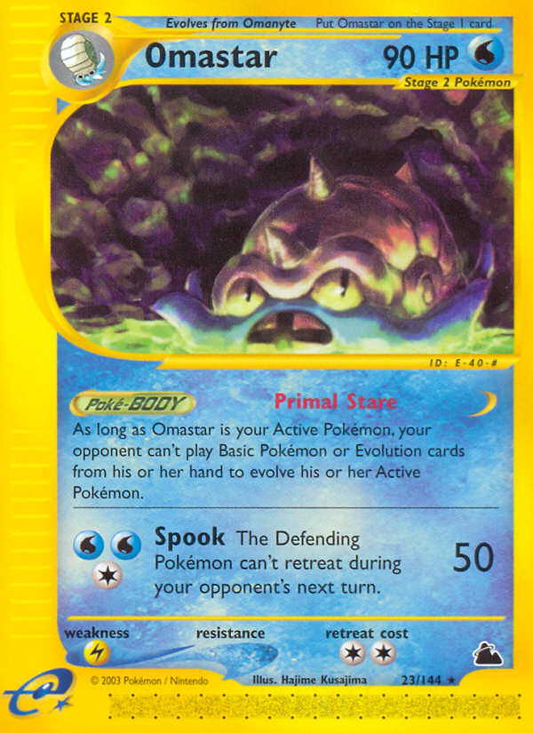 Omastar (23/144) [Skyridge] | Total Play