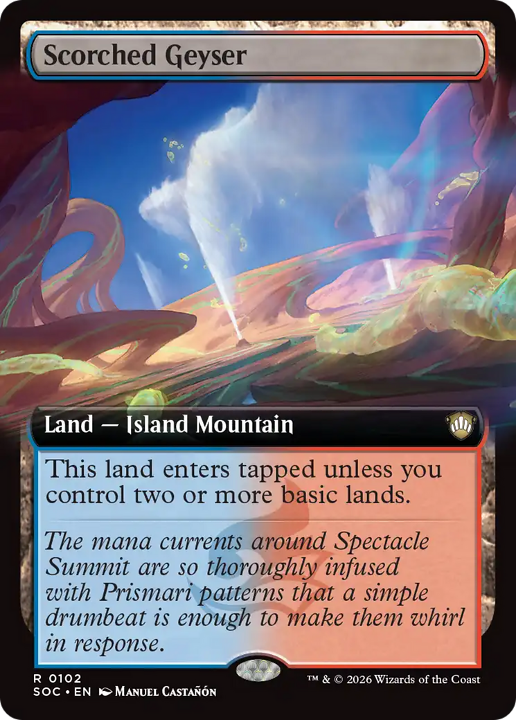 Scorched Geyser (Extended Art) [Secrets of Strixhaven Commander] | Total Play