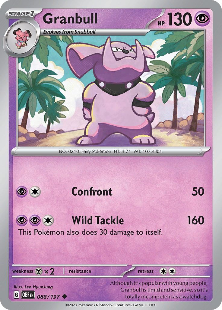 Granbull (088/197) [Scarlet & Violet: Obsidian Flames] | Total Play