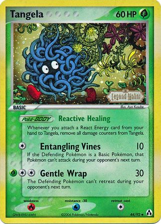 Tangela (44/92) (Stamped) [EX: Legend Maker] | Total Play