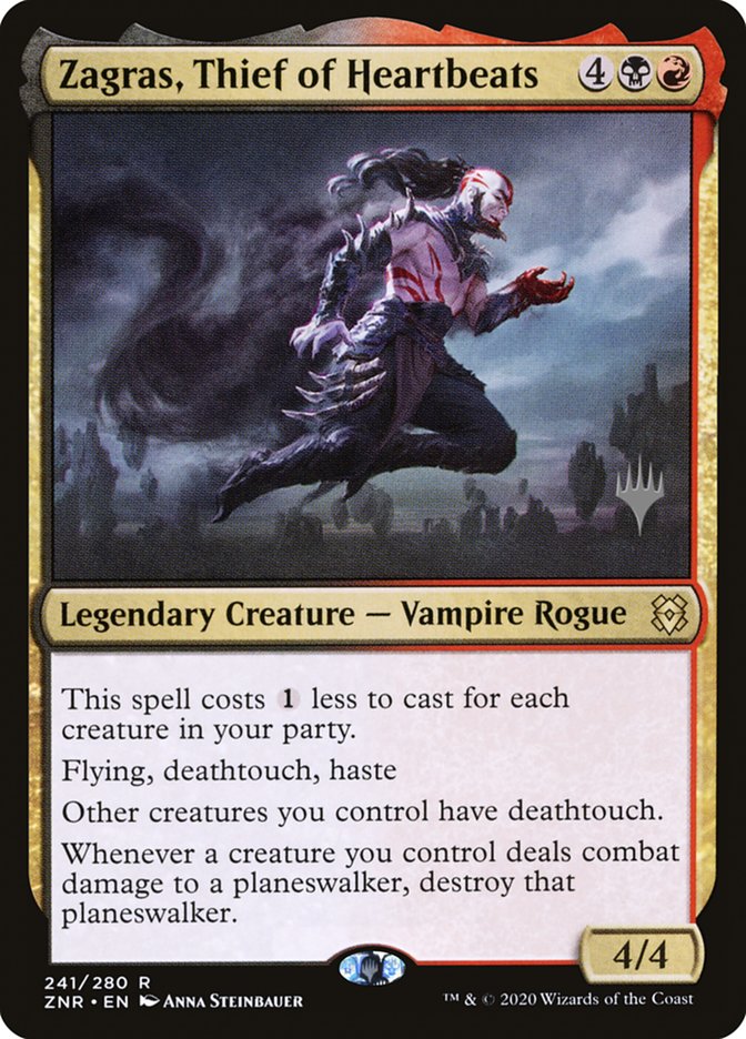 Zagras, Thief of Heartbeats (Promo Pack) [Zendikar Rising Promos] | Total Play
