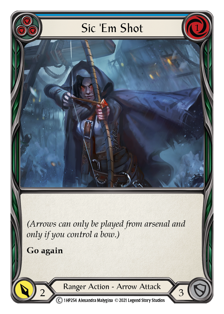 Sic 'Em Shot (Blue) [1HP254] (History Pack 1) | Total Play