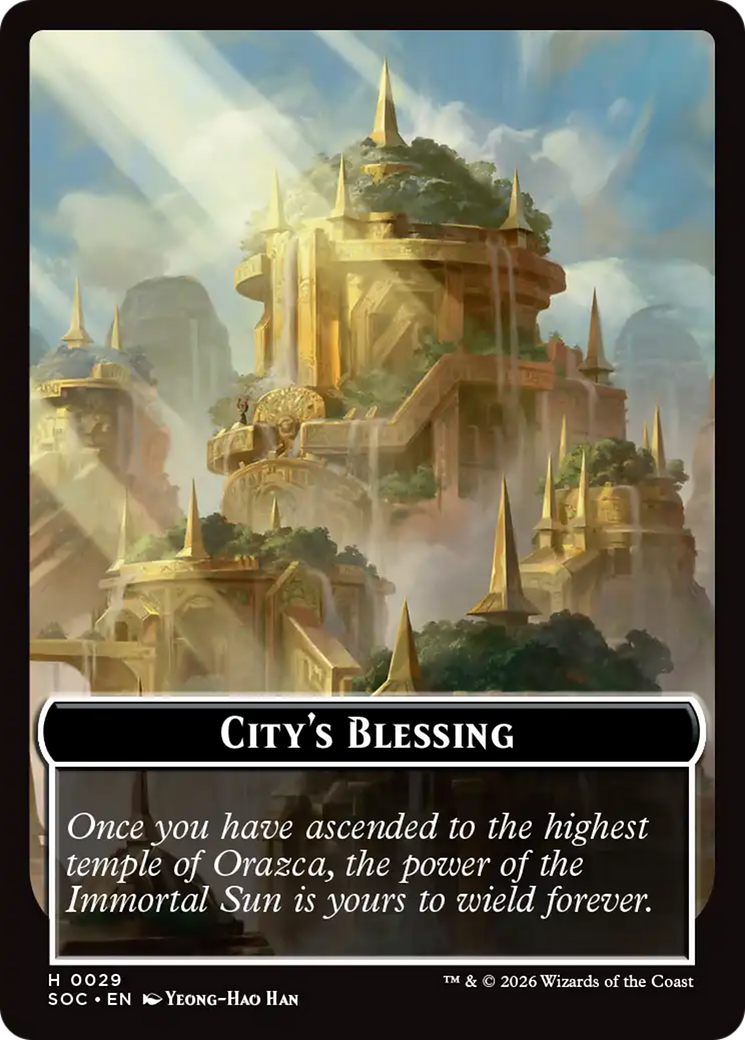 Food // City's Blessing Double-Sided Token [Secrets of Strixhaven Commander Tokens] | Total Play