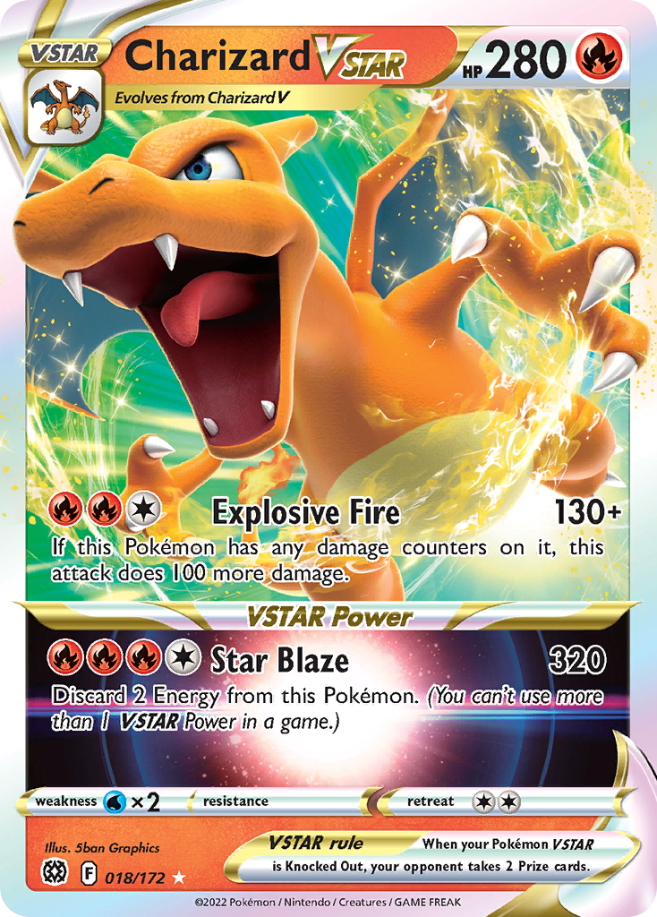 Charizard VSTAR (018/172) (Jumbo Card) [Sword & Shield: Brilliant Stars] | Total Play