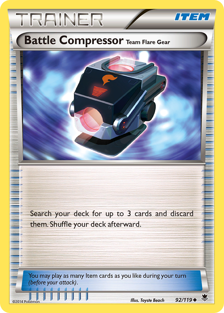 Battle Compressor Team Flare Gear (92/119) [XY: Phantom Forces] | Total Play
