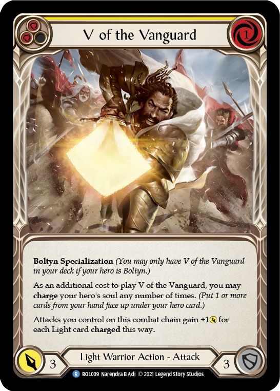 V of the Vanguard [BOL009] (Monarch Boltyn Blitz Deck) | Total Play