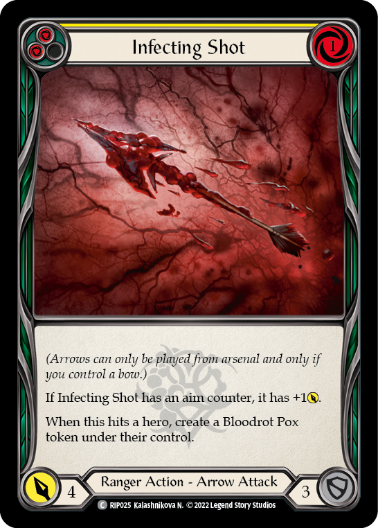 Infecting Shot (Yellow) [RIP025] (Outsiders Riptide Blitz Deck) | Total Play