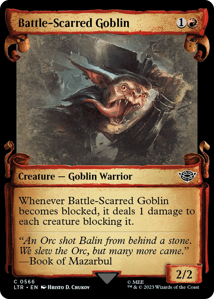 Battle-Scarred Goblin [The Lord of the Rings: Tales of Middle-Earth Showcase Scrolls] | Total Play