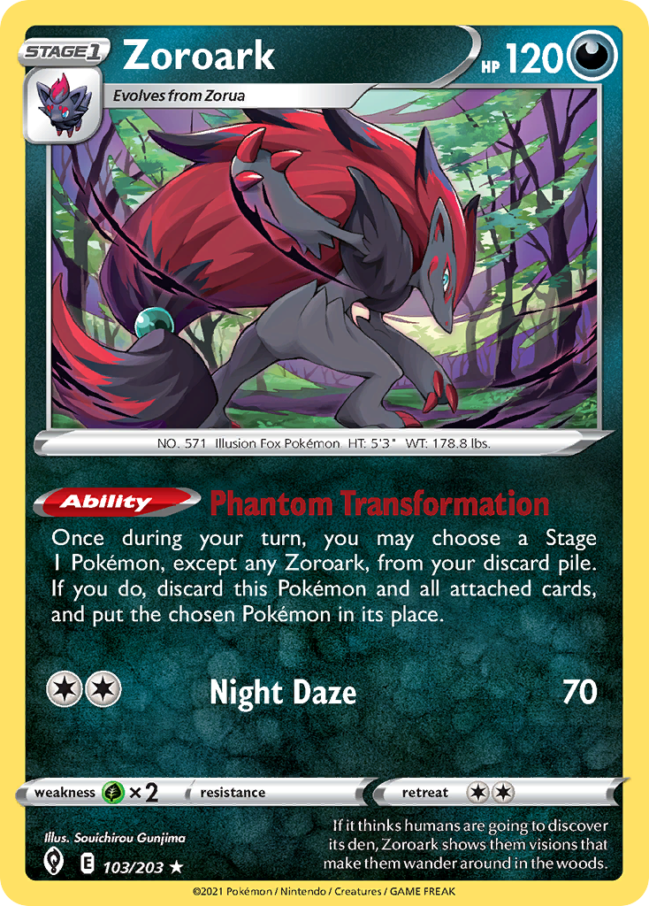 Zoroark (103/203) (Theme Deck Exclusive) [Sword & Shield: Evolving Skies] | Total Play