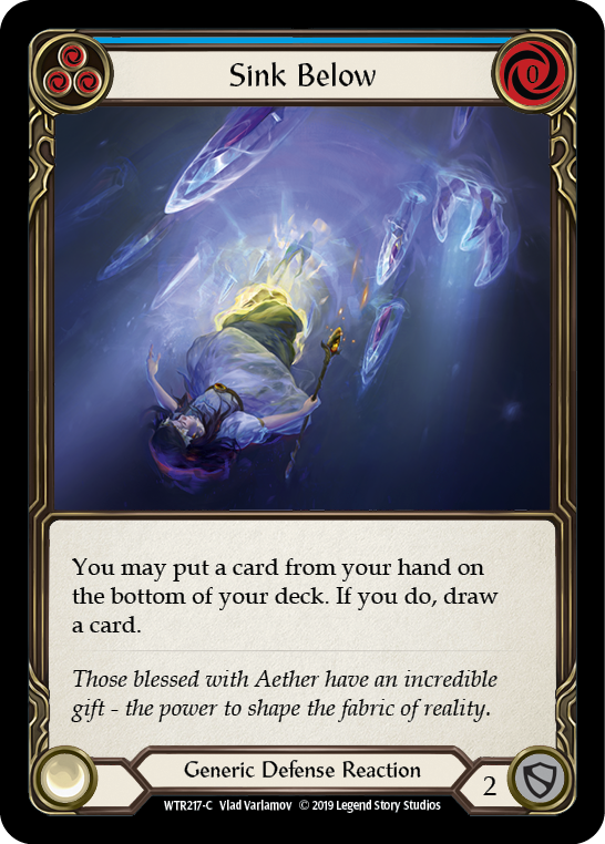 Sink Below (Blue) [WTR217-C] (Welcome to Rathe)  Alpha Print Rainbow Foil | Total Play