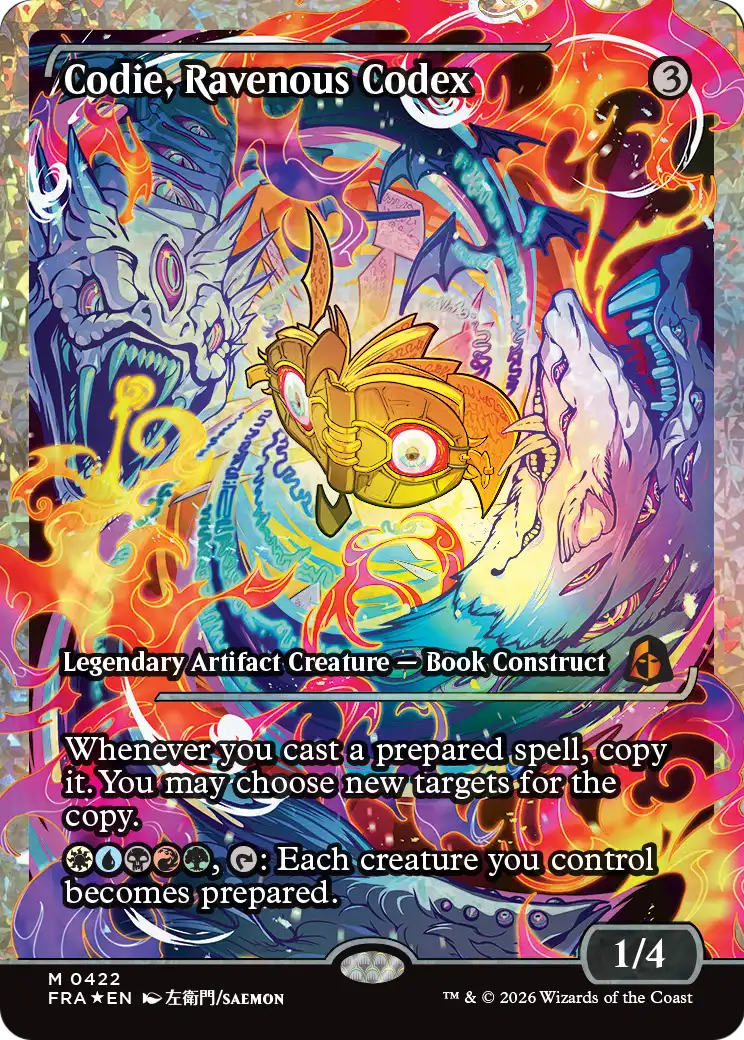 Codie, Ravenous Codex (Showcase) (Fracture Foil) [Reality Fracture] | Total Play