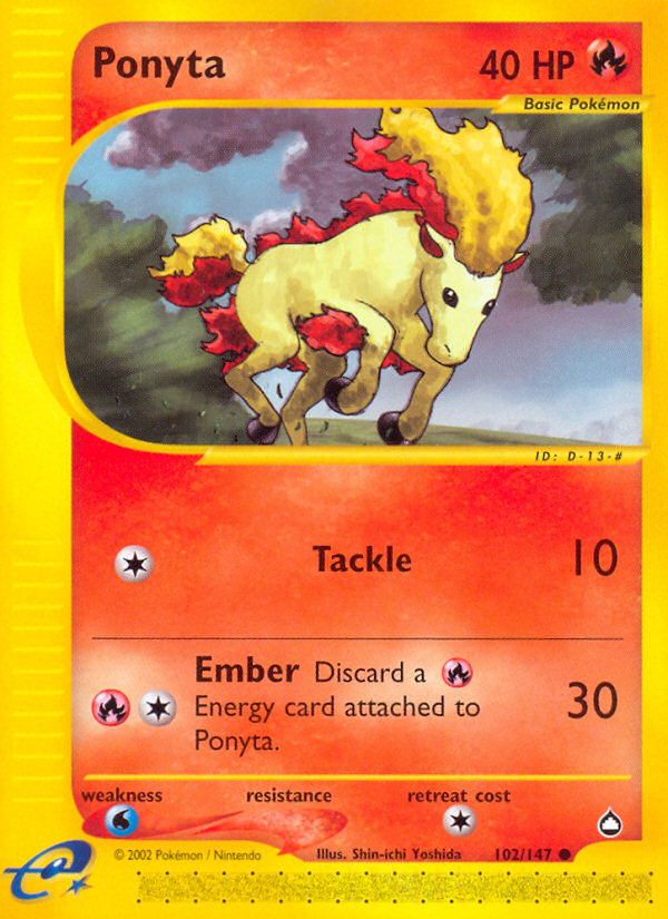 Ponyta (102/147) [Aquapolis] | Total Play