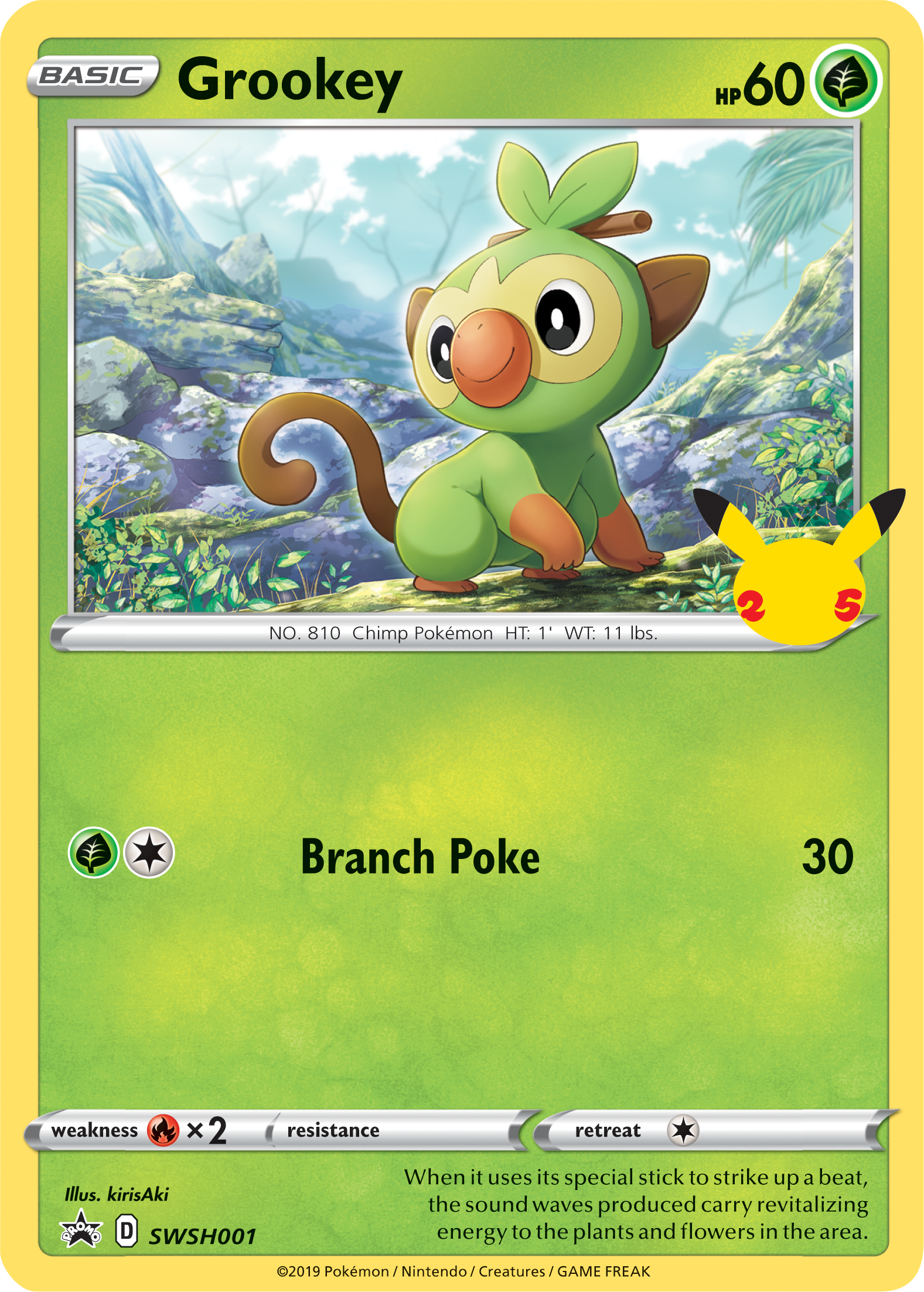 Grookey (SWSH001) (Jumbo Card) [First Partner Pack] | Total Play