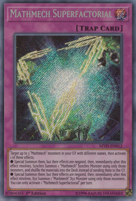 Mathmech Superfactorial [MYFI-EN012] Secret Rare | Total Play