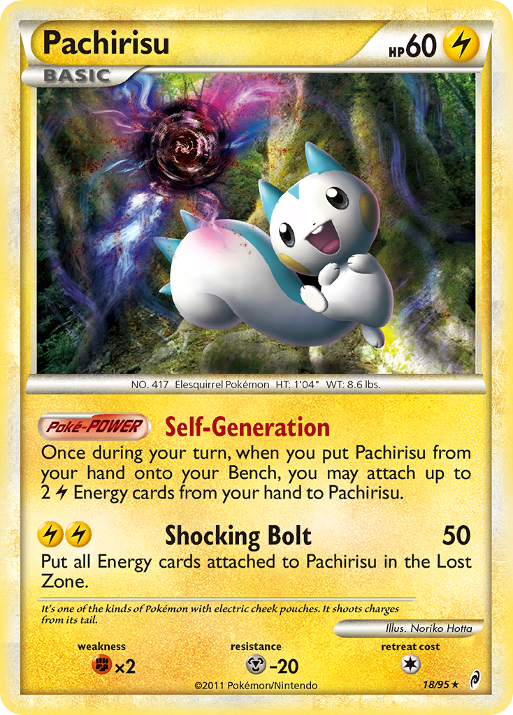 Pachirisu (18/95) [HeartGold & SoulSilver: Call of Legends] | Total Play