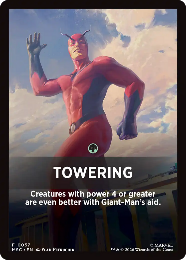 Towering Theme Card [Marvel Super Heroes Commander] | Total Play