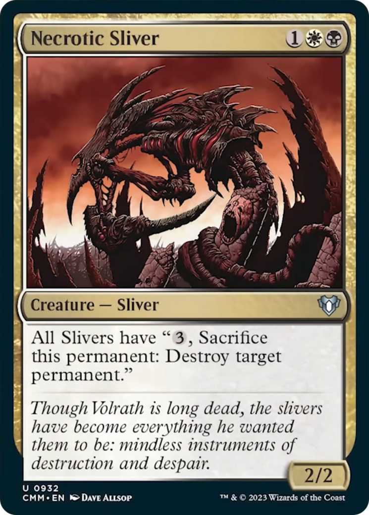 Necrotic Sliver [Commander Masters] | Total Play
