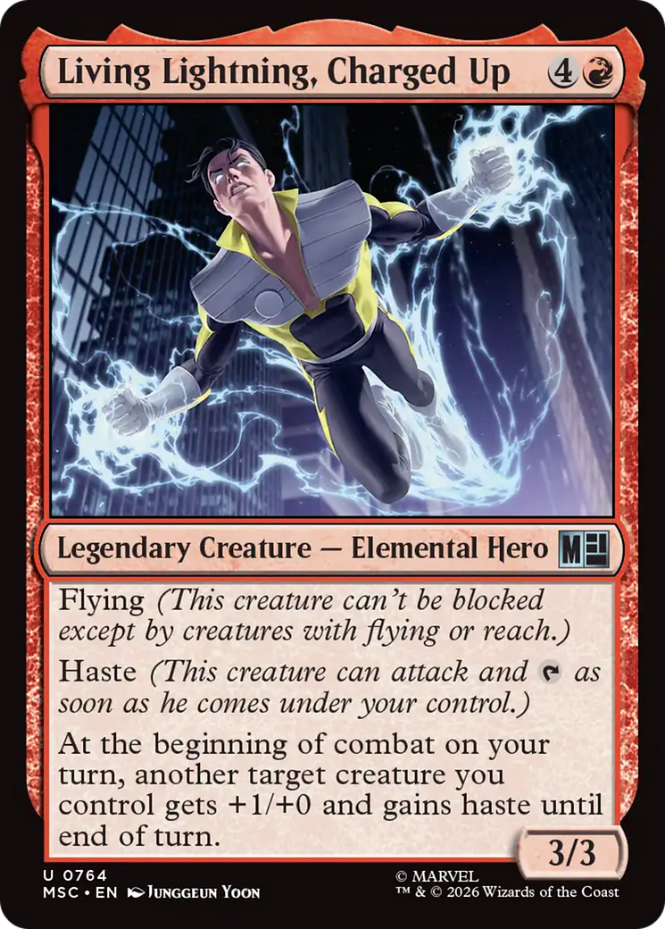Living Lightning, Charged Up [Marvel Super Heroes Commander] | Total Play