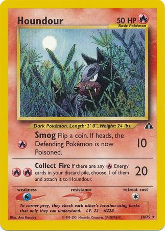 Houndour (24/75) [Neo Discovery Unlimited] | Total Play