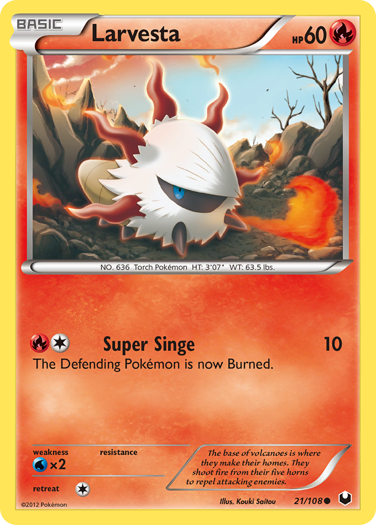 Larvesta (21/108) [Black & White: Dark Explorers] | Total Play