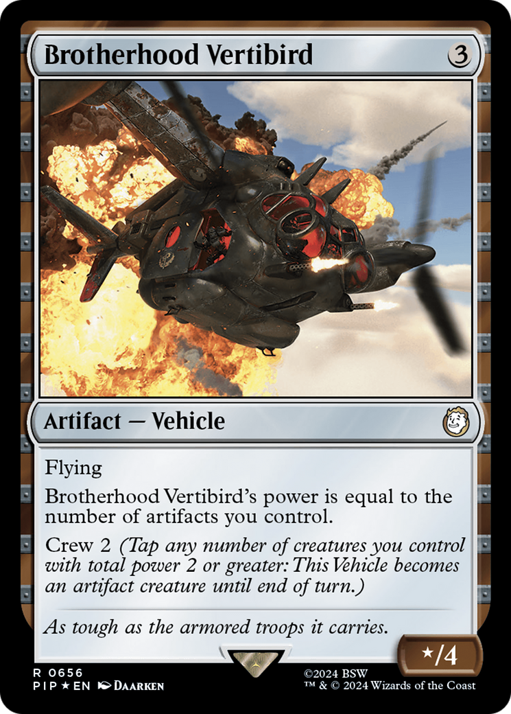 Brotherhood Vertibird (Surge Foil) [Fallout] | Total Play