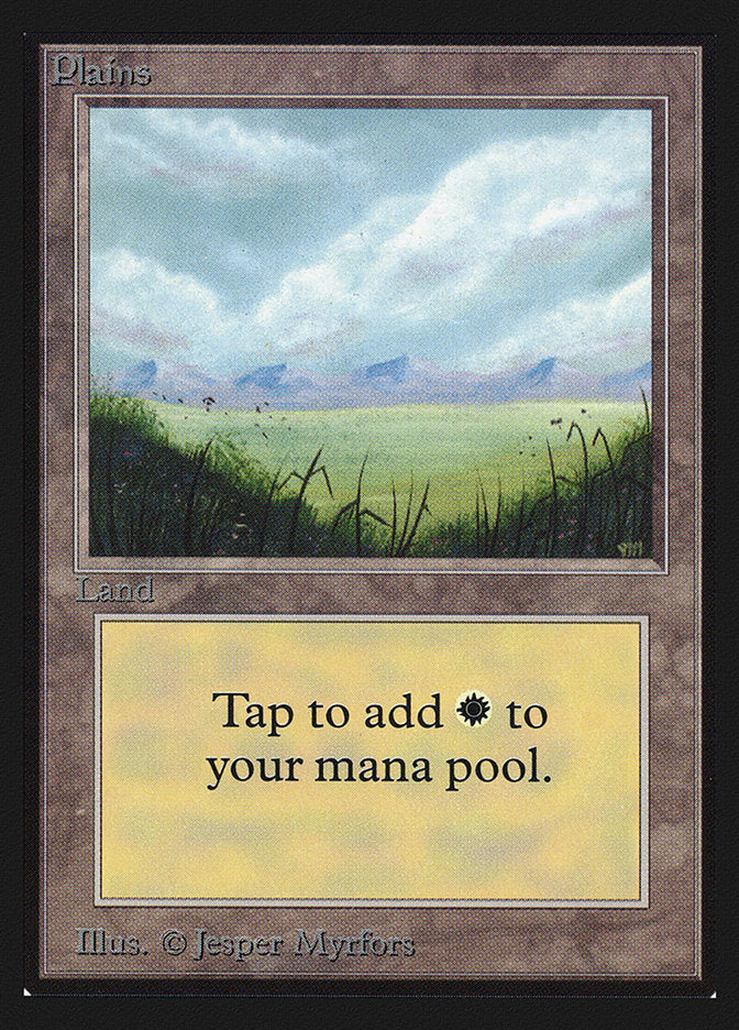 Plains (No Trees / Signature on Right) [International Collectors' Edition] | Total Play