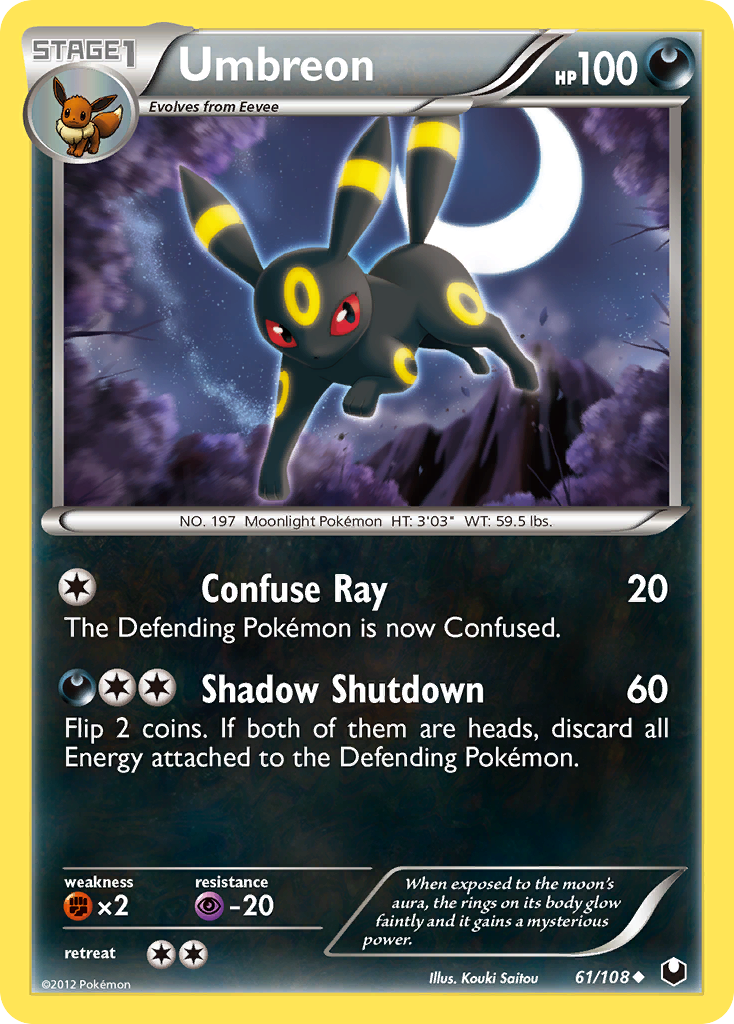 Umbreon (61/108) [Black & White: Dark Explorers] | Total Play