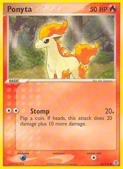 Ponyta (76/112) [EX: FireRed & LeafGreen] | Total Play