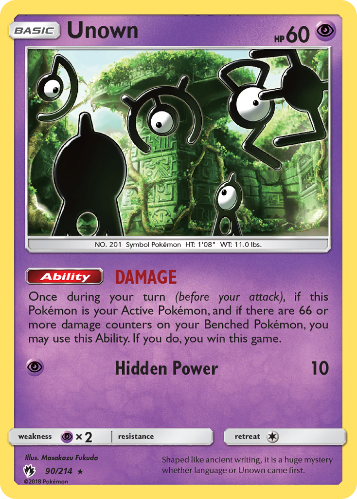 Unown (90/214) [Sun & Moon: Lost Thunder] | Total Play