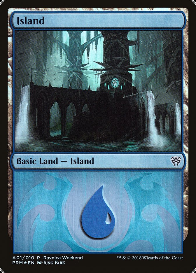 Island (A01) [Ravnica Allegiance Ravnica Weekend] | Total Play