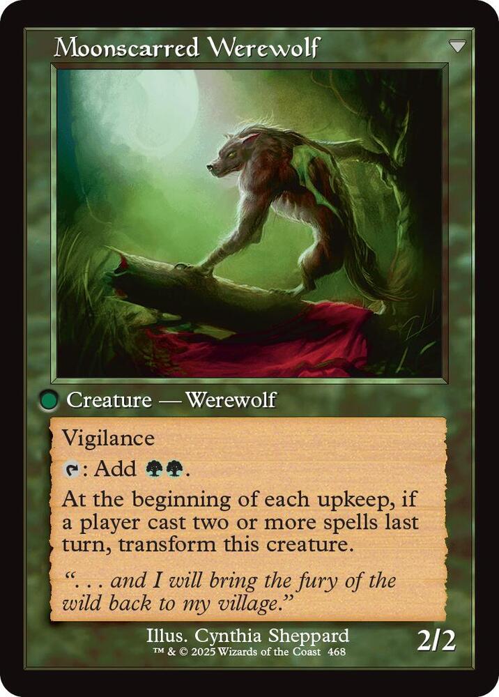 Scorned Villager // Moonscarred Werewolf (Retro Frame) [Innistrad Remastered] | Total Play