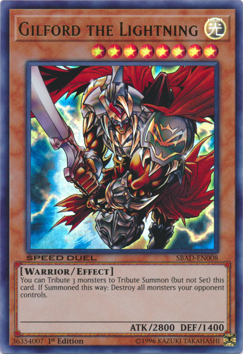 Gilford the Lightning [SBAD-EN008] Ultra Rare | Total Play