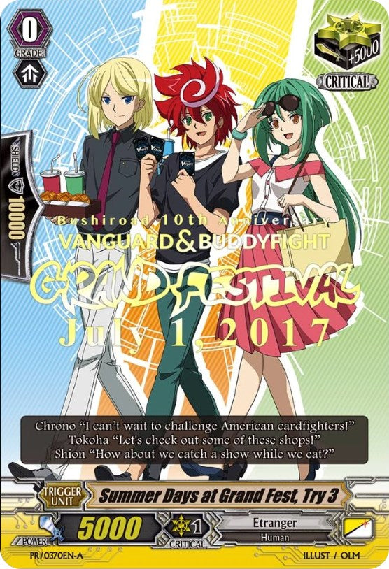 Summer Days at Grand Fest, Try 3 (PR/0370EN A) [Promo Cards] | Total Play