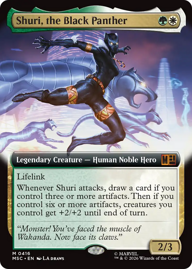 Shuri, the Black Panther (Extended Art) [Marvel Super Heroes Commander] | Total Play
