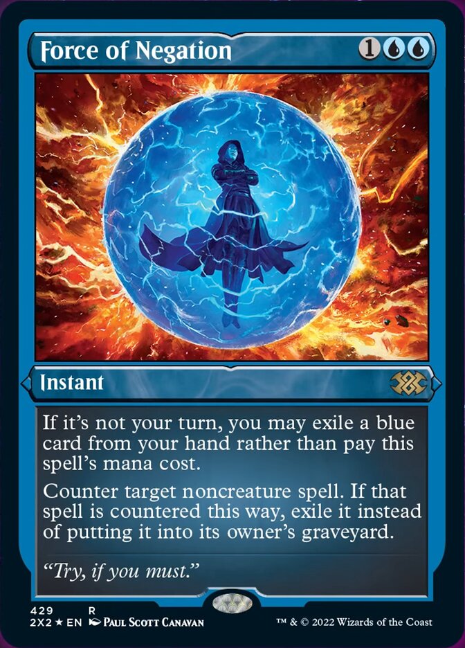Force of Negation (Foil Etched) [Double Masters 2022] | Total Play