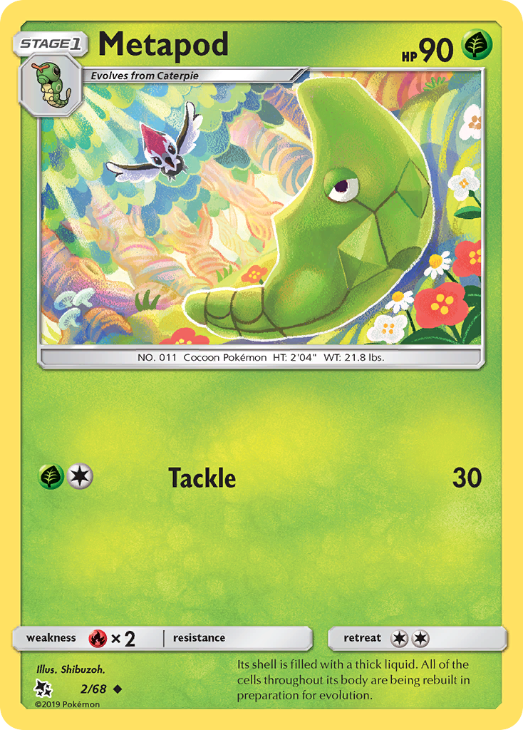 Metapod (2/68) [Sun & Moon: Hidden Fates] | Total Play