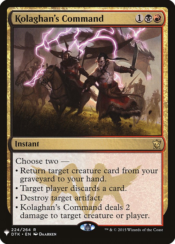 Kolaghan's Command [Mystery Booster] | Total Play