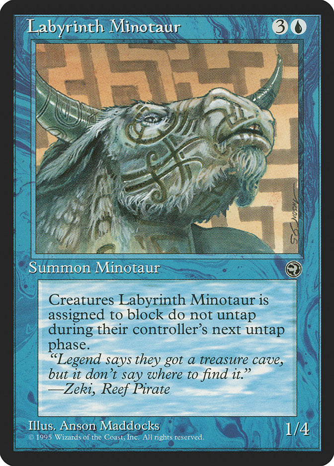 Labyrinth Minotaur (Zeki Flavor Text) [Homelands] | Total Play