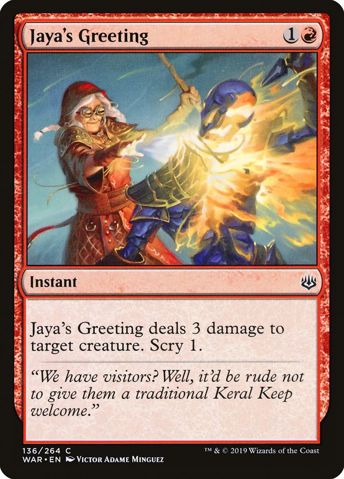 Jaya's Greeting [War of the Spark] | Total Play