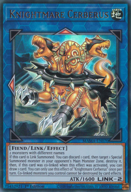 Knightmare Cerberus [MAMA-EN070] Ultra Rare | Total Play