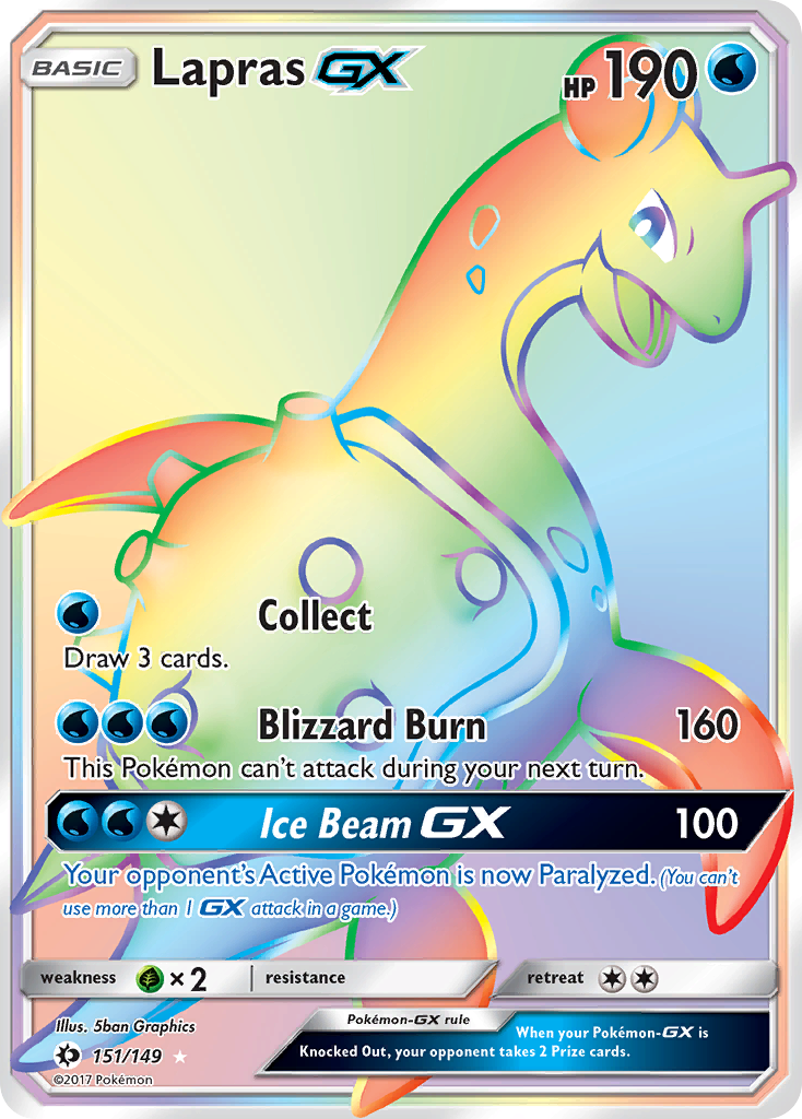 Lapras GX (151/149) [Sun & Moon: Base Set] | Total Play